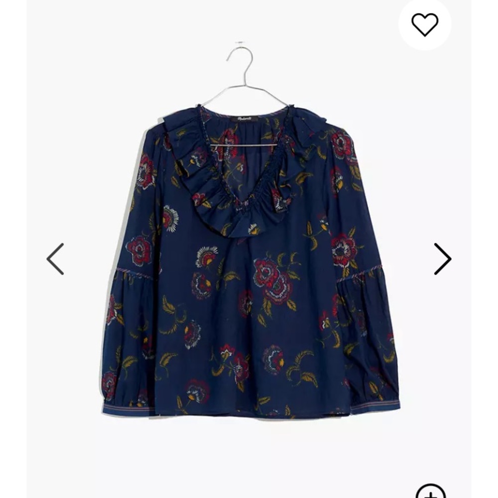 Madewell x Warm Collab Ruffle-Collar Top